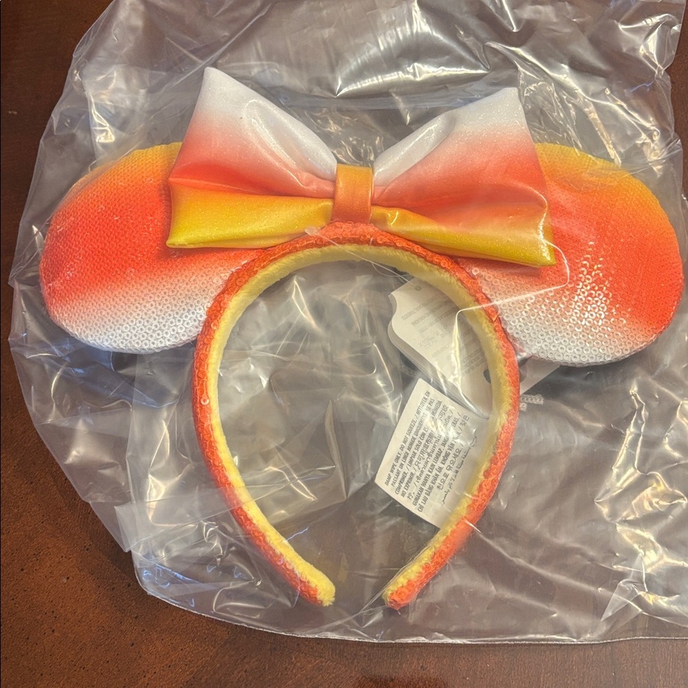 Disney Orange Yellow Ombre Minnie Ears Headband - Picture 2 of 3